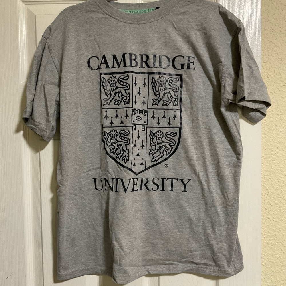 Gray Cambridge University T-Shirt